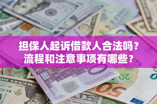 北京担保人起诉借款人合法吗？流程和注意事项有哪些？