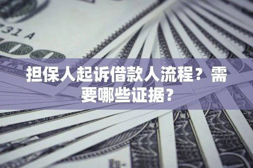 北京担保人起诉借款人流程？需要哪些证据？