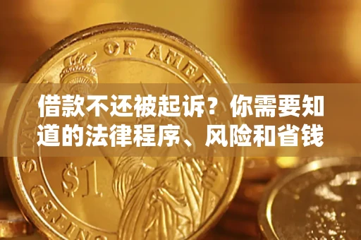 北京借款不还被起诉？你需要知道的法律程序、风险和省钱技巧
